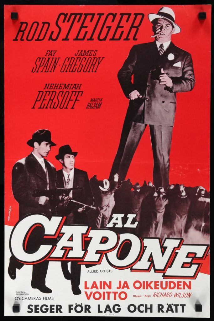 Al Capone: Rod Steiger na versão mais clássica do matador mafioso de Chicago
